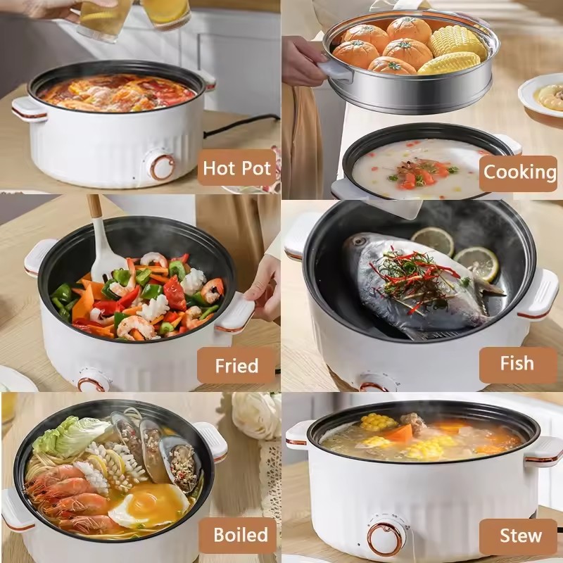 Olla Eléctrica Portátil Multif - Home Cooking Cookbook reseña y precio