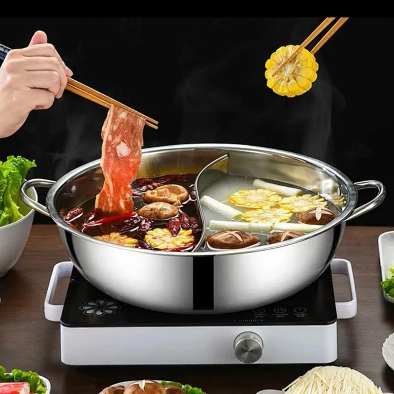 Olla de acero inoxidable de 28 - Home Cooking Gas reseña y precio